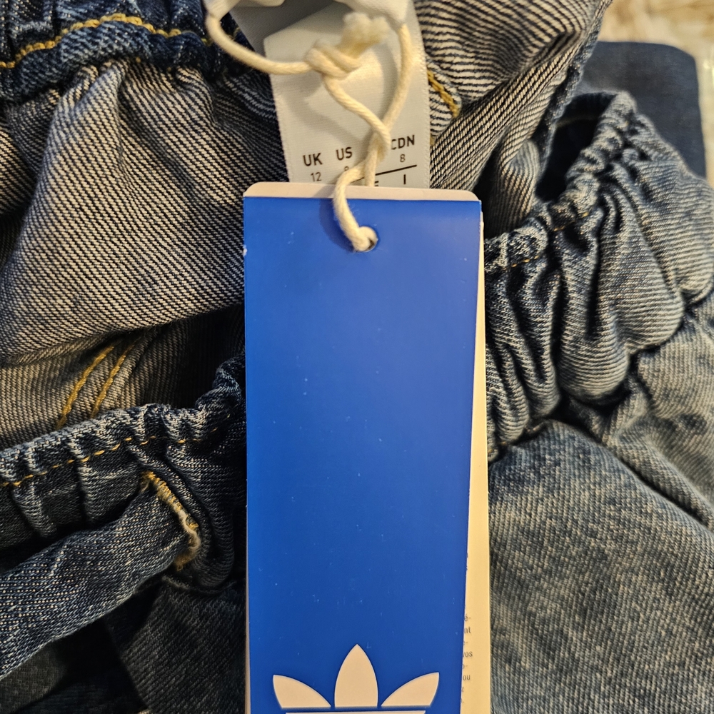Adidas Originals KE1071 Women's Medium Vintage Denim Pants - Picture 10 of 15